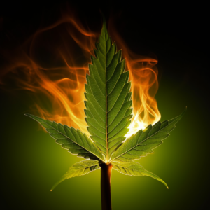 burning leaf