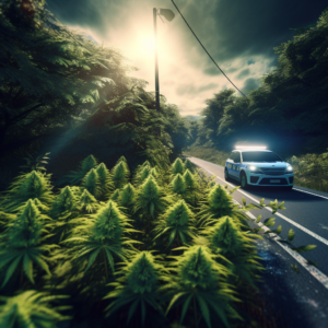 police car cannabis